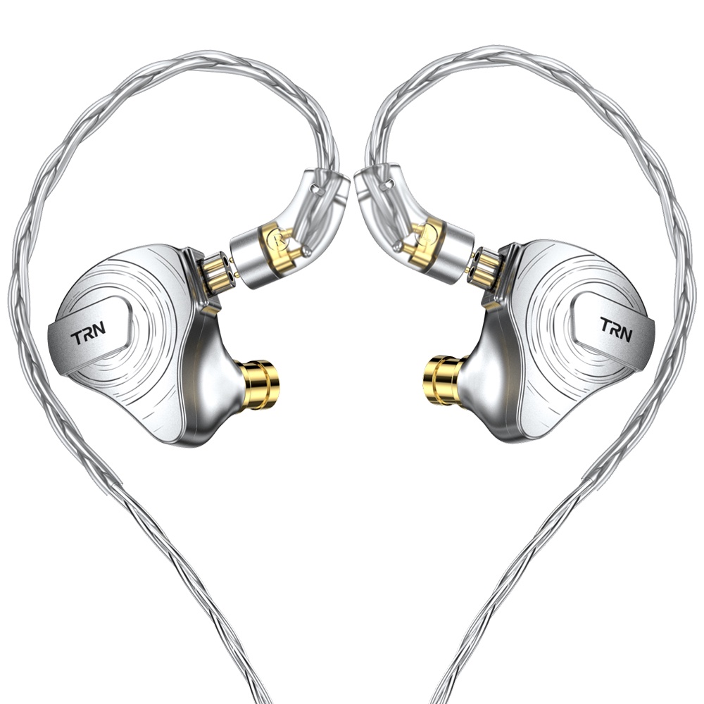 Trn ST5 1DD + 4BA Earphone In ear Hybrid HIFI DJ Bahan Metal + Fitur Noise Canceling