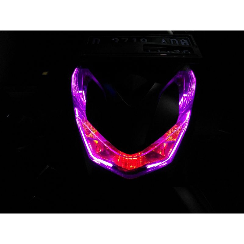 Paket Lampu Alis, Demon eye, & Saklar on/off Lampu Utama Honda Beat Deluxe/Fi/Cbs/Karbu