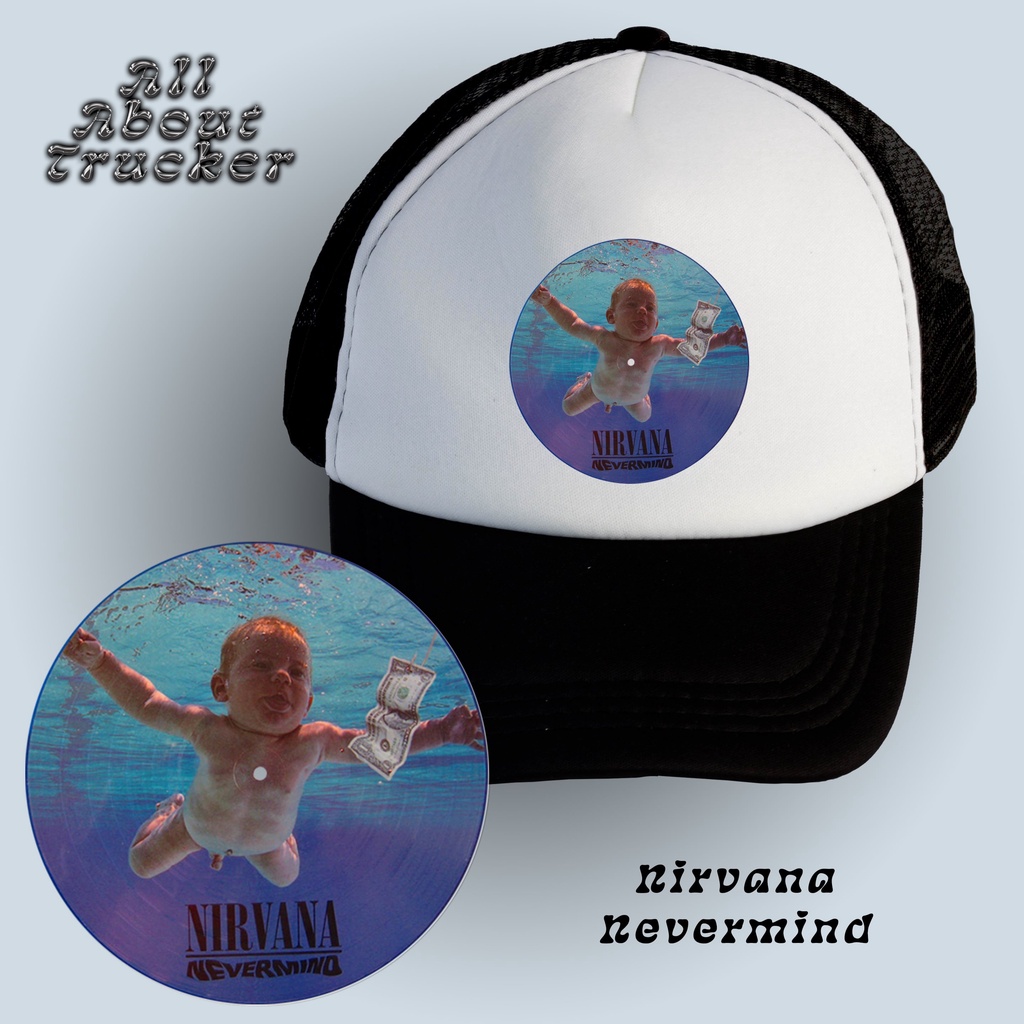 Trucker Hat Nirvana - Nevermind | CD Edition | Topi Jaring Nirvana