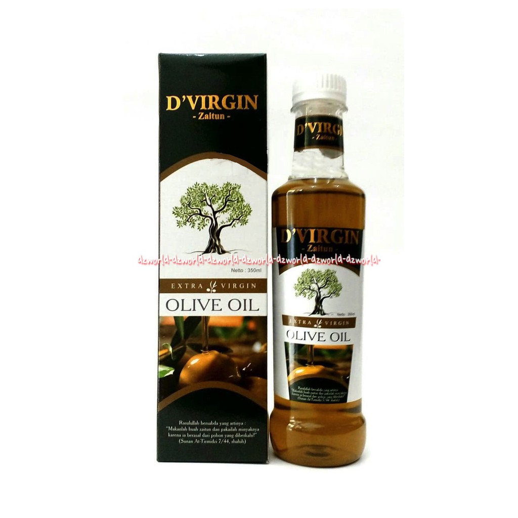 D'virgin Zaitun Extra Virgin Olive Oil 350ml Bisa Diminum Dan Untuk Kecantikan