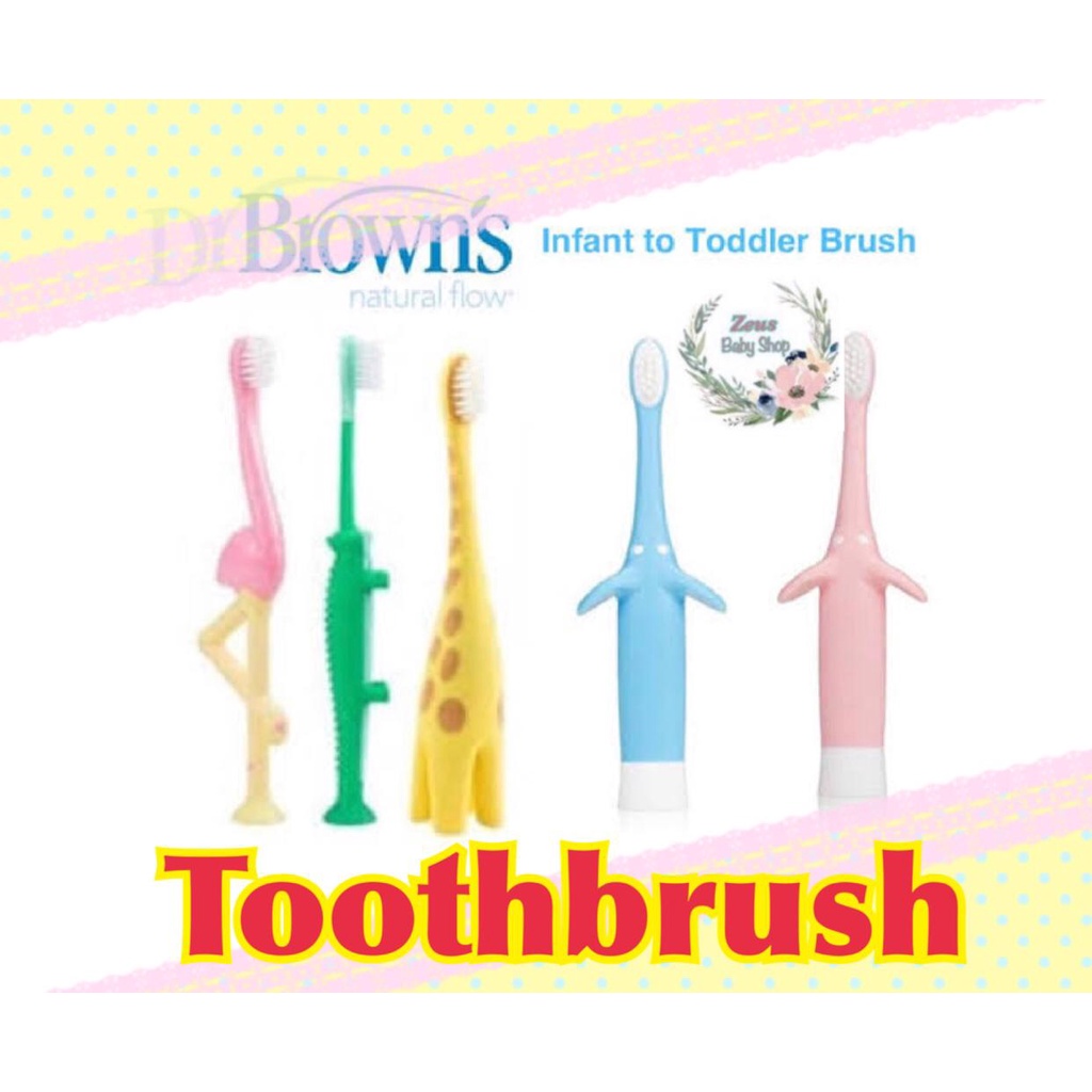 Dr.Browns sikat gigi / Dr.Brown's toothbrush / Dr Brown Sikat Gigi Anak Motif - sikat gigi karakter / Dr Brown's - Toddler Toothbrush / Dr Brown Sikat Gigi Anak Motif