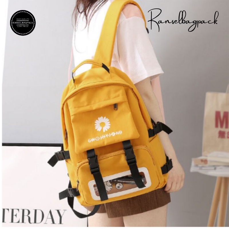 Tas Ransel Wanita - Tas Sekolah Kuliah Kerja Remaja Dewasa Traveling Model Korea Terbaru Favorit Premium Kekinian Terbaru Bagus Murah Besar Import Lokal Original Perempuan Cewek