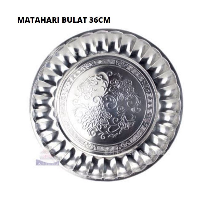 Nampan Bulat / Baki Bulat Stainless