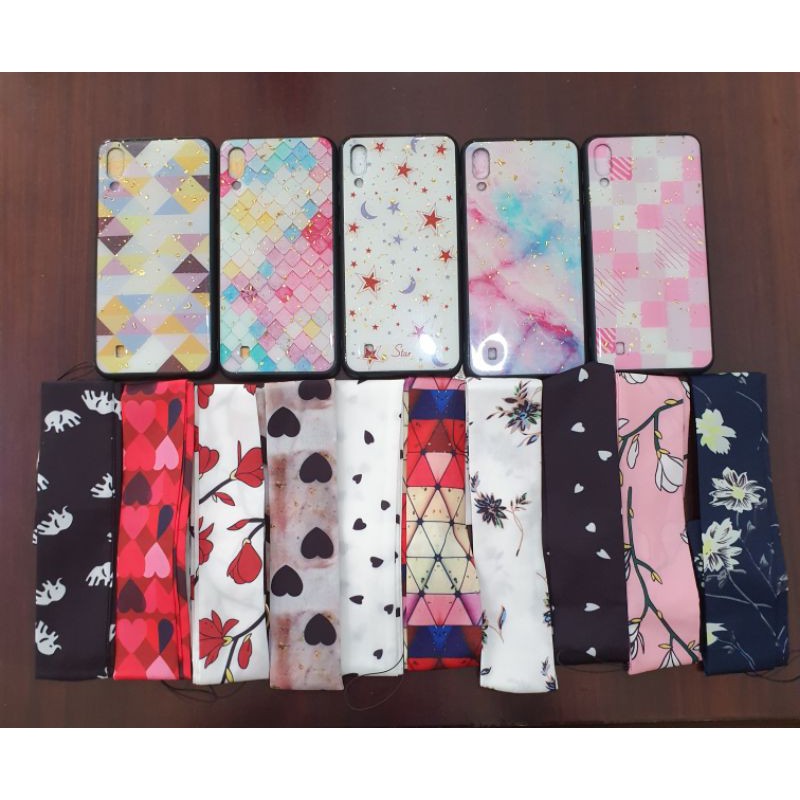 SAMSUNG M10 CASE HARDCASE FUZE MOTOF ABSTRAK CANTIK GANTUNGAN HP LEHER SAMSUNG M10