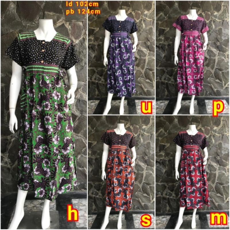 Daster chibi motif bunga