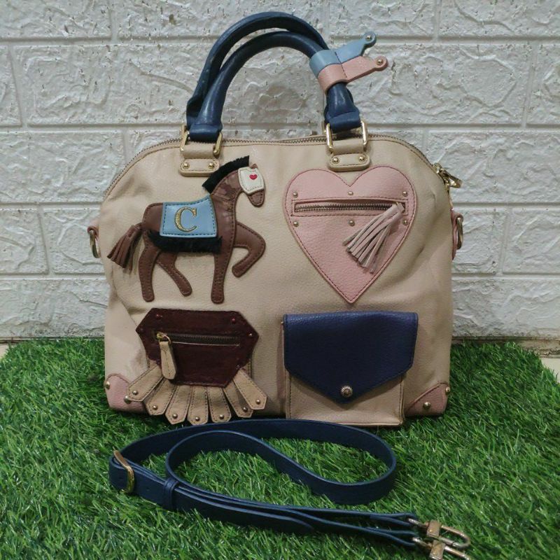 Sling bag Lapalette cupcake krem, nego.