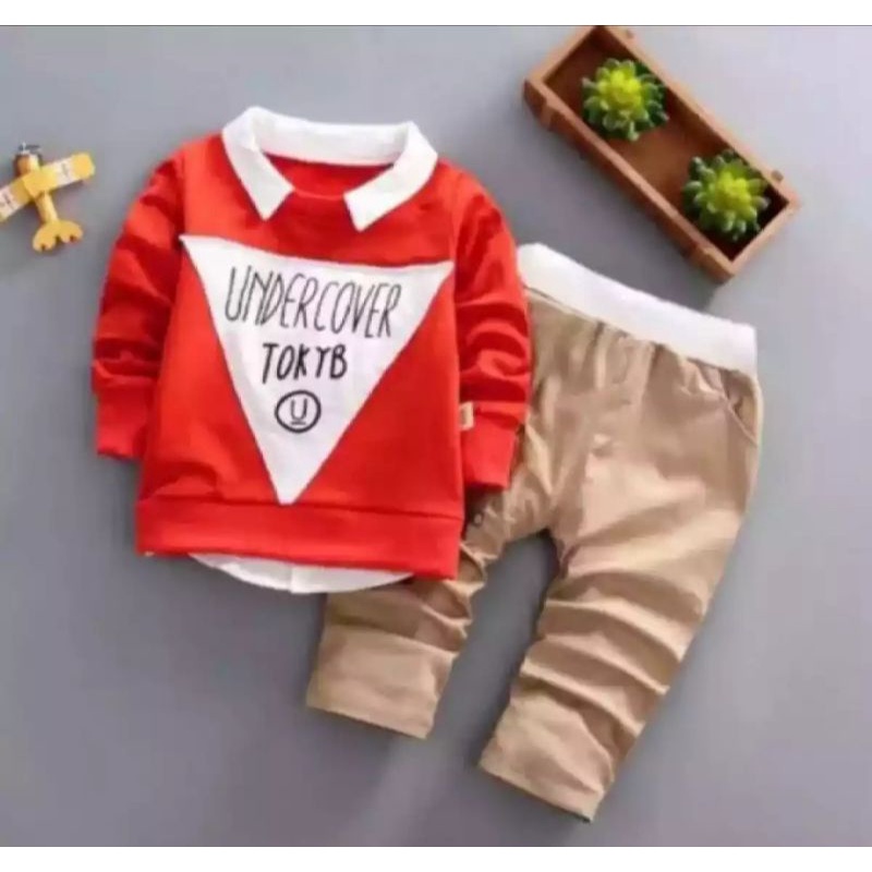 SET BAJU JAKET ANAK BISA PILIH WARNA/SET JAKET MOTIF MICKEY 3 IN 1TERBARU 1-5 THN