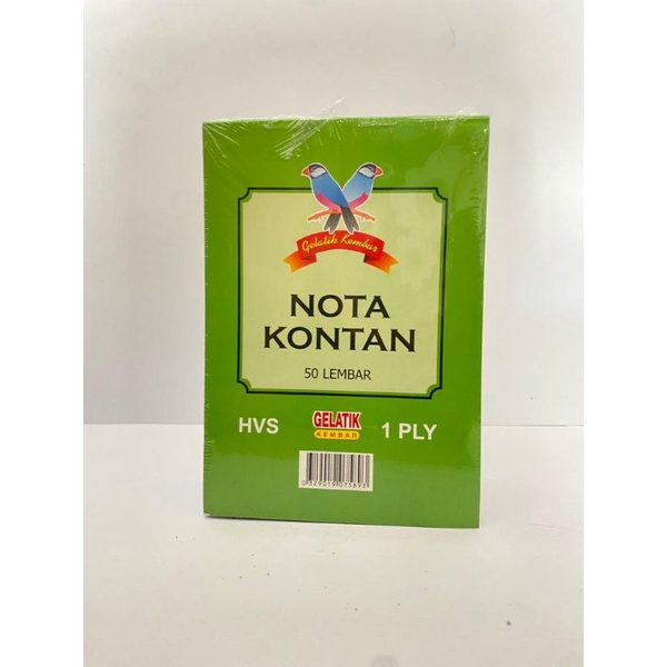 

Buku Nota Kontan / Buku Bon Nota Kecil 1ply (50lbr)