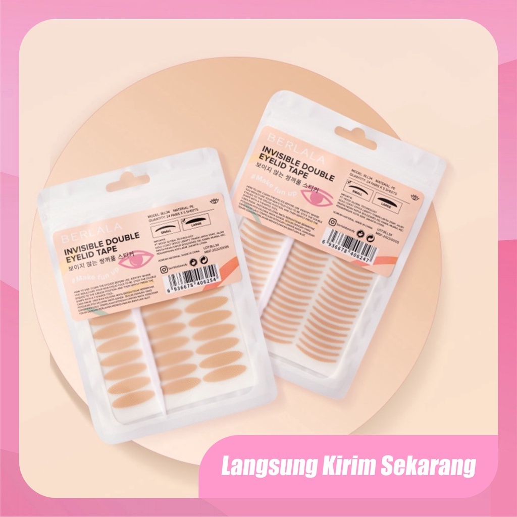 BERLALA Invisible Double Eyelid Tape Stickers Skot Mata Scott Mata 120pcs Large / Small BLL34