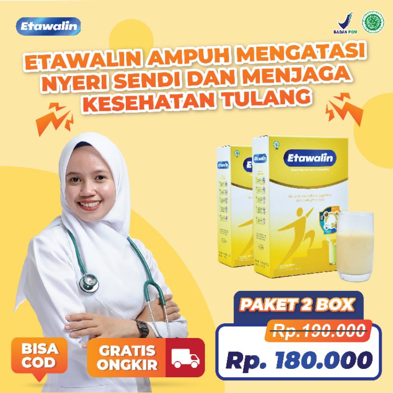 Susu Etawalin Original Solusi Asam Urat  Dan Nyeri Sendi  2 Box