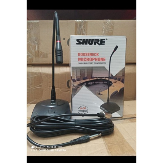 Shure mic podium k30 k 30 mic meja shure gooseneck