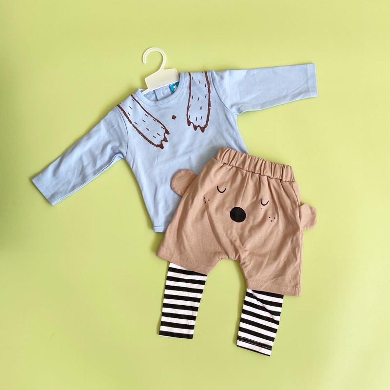 Setelan Brownie Set Baby Anak Lucu