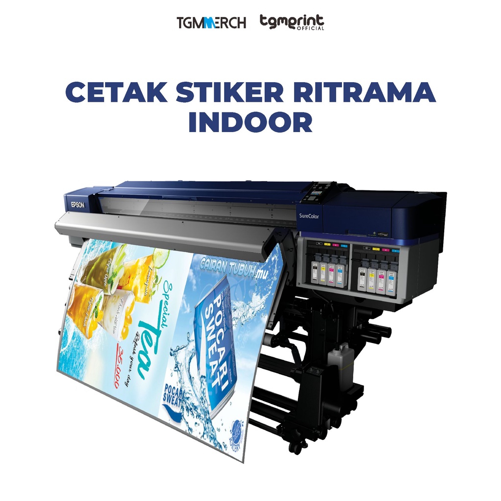 

TGM MERCH - Cetak Custom Print Stiker Ritrama Meteran Indoor