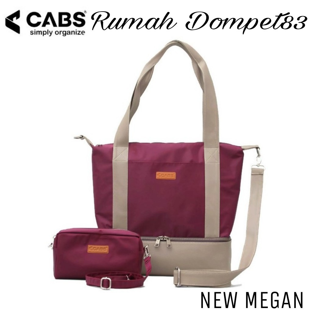 CABS POCKET NEW MEGAN MARUN / TAS TOTEBAG WANITA (FREE TAS SELEMPANG KECIL)