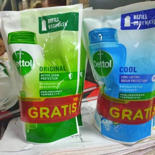 PROMO DETTOL BODYWASH 410 ML FREE DETTOL BODYWASH BOTOL 100ML