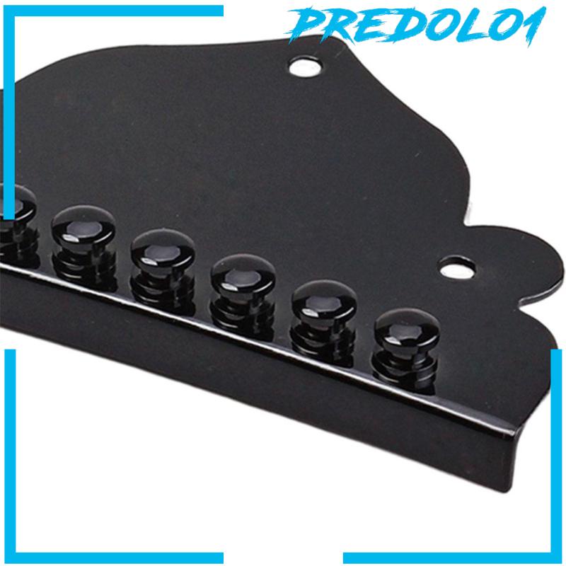 [PREDOLO1] Black Mandolin Tailpiece with Screws 71x42mm Triangle for 8 String Mandolin