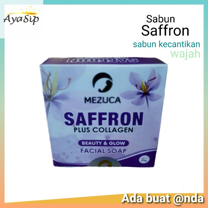 Sabun Safron Pemutih wajah/Sabun Safron Pembersih Wajah Kosmetik Sabun Safron Kosmetik Sabun Kecanti