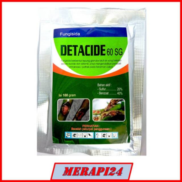 Obat Pertanian Fungisida DETACIDE 60SG 100Gram