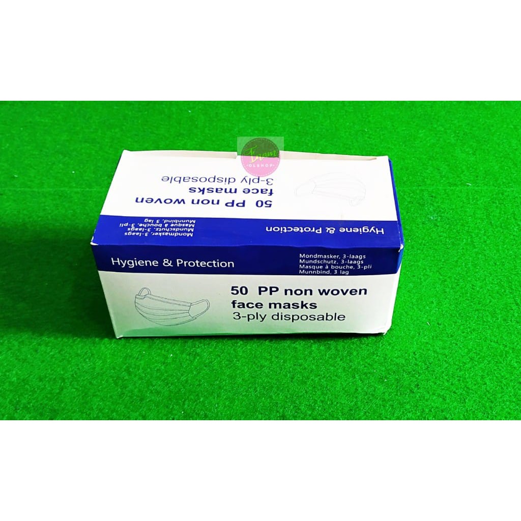 Face Mask Masker Earloop 3Ply (50pcs)