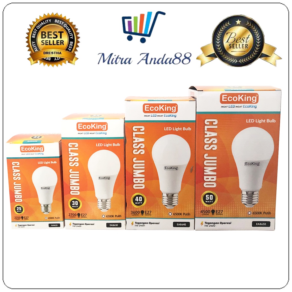 Mitraanda88 lampu LED ecoking class jumbo 25watt dan 30watt