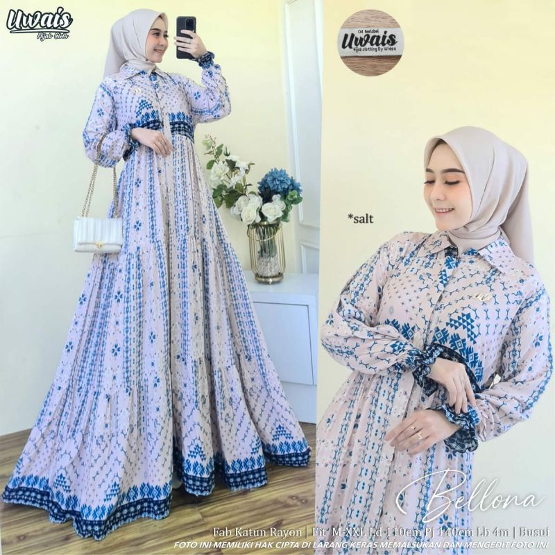 GAMIS BELLONA MAXY DRESS KATUN KEKINIAN TERMURAH TERLARIS