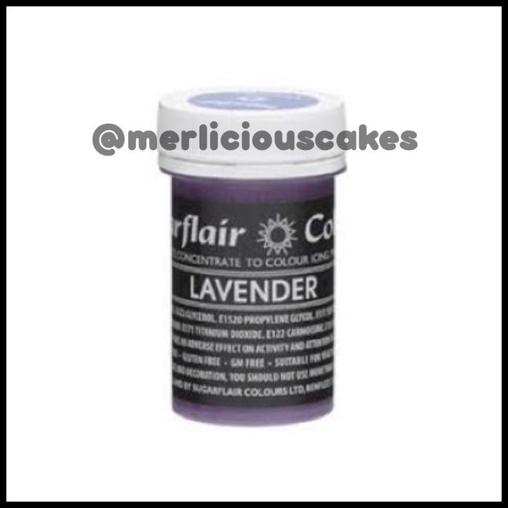 

Lavender Sugarflair Paste Concentrate Coloring Colouring Pewarna
