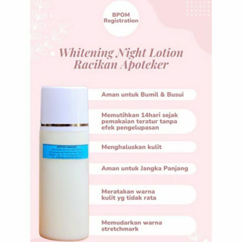 BEST WHITENING BODY LOTION/ Lotion apoteker Aman bumil busui