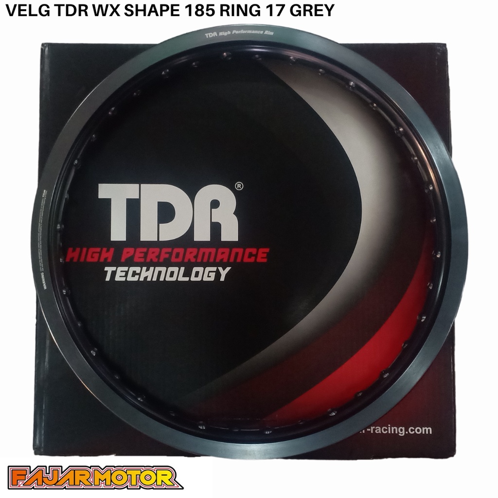 TDR RIM VELG WX SHAPE 185 VELK PELEG RING 17 HOLE 36 BLACK SILVER GOLD TITANIUM GREY