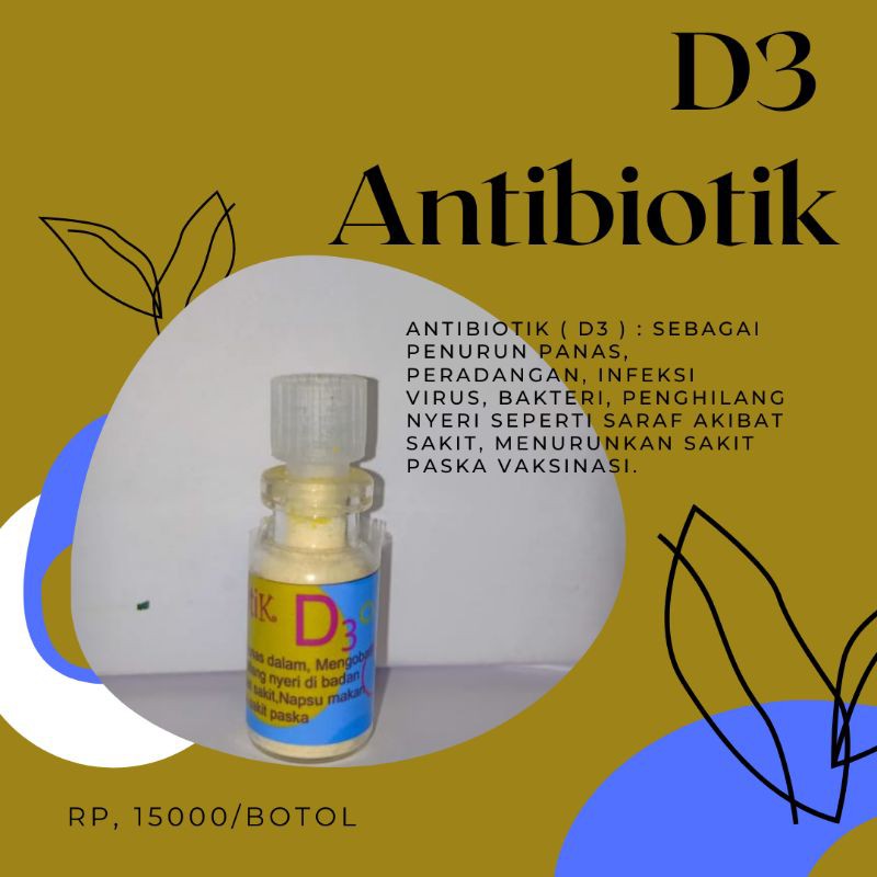 Vitamin kucing AntibiotikD3