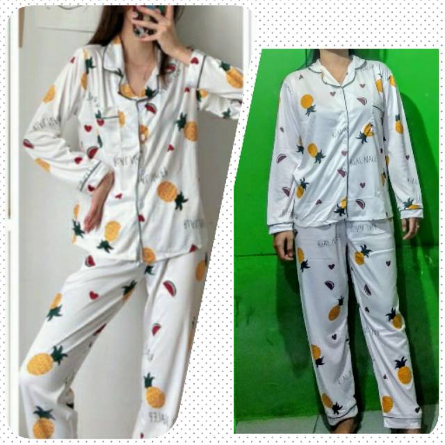 New Piyama Import PP/Piyama Premium/Piyama Kancing Nanas Import