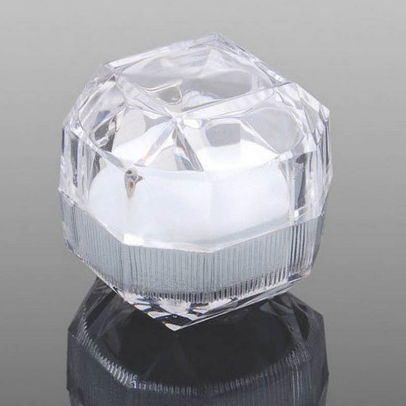 High-end Mini Acrylic Ring Box / Jewelry Display Holder Gift Box / Jewelry Box For Rings Necklaces Earrings Bracelets