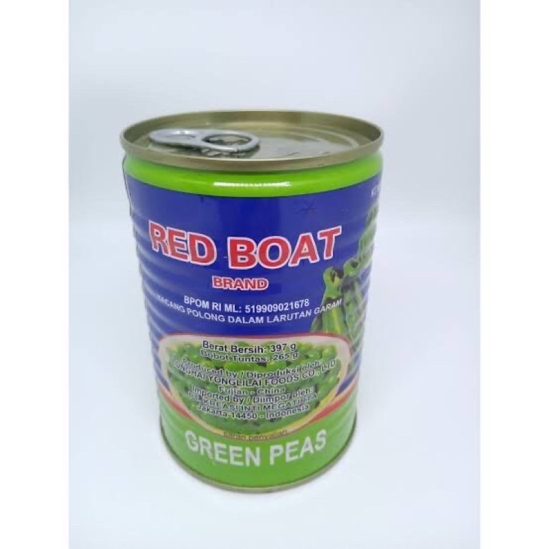 

kacang polong kaleng Green peas kacang kapri Redboat