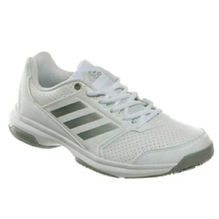 Adidas Sepatu Tennis Badminton Adizero Attack W White Shoes Original
