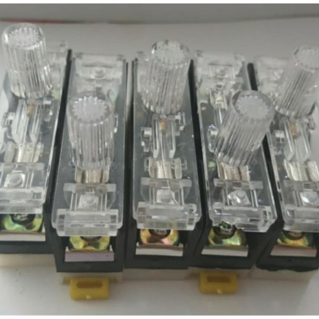 FUSE KUBUR with FUSE GLASS 10A 1 Pole FS-10 FS10 Fuse Holder Fuse Kubur