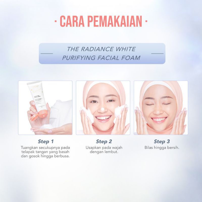 Kosmetik You The Radiance White Purifying Facial Foam / Pembersih Wajah