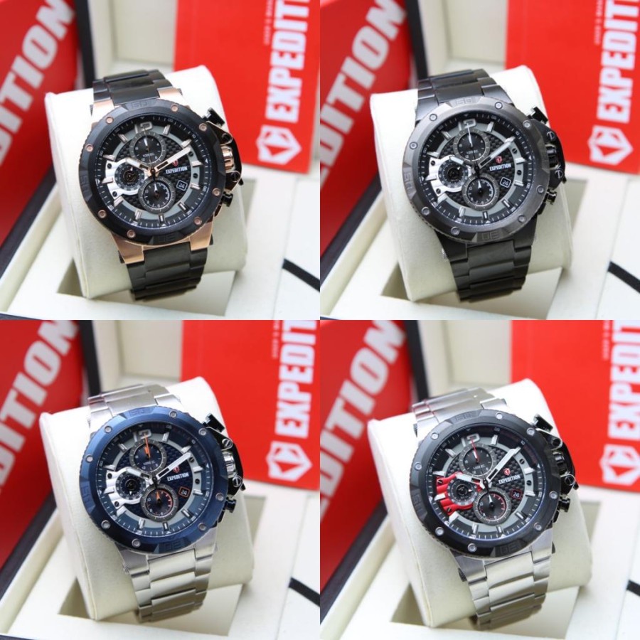 Jam Tangan Pria Expedition E6751 Sport Stainless Steel