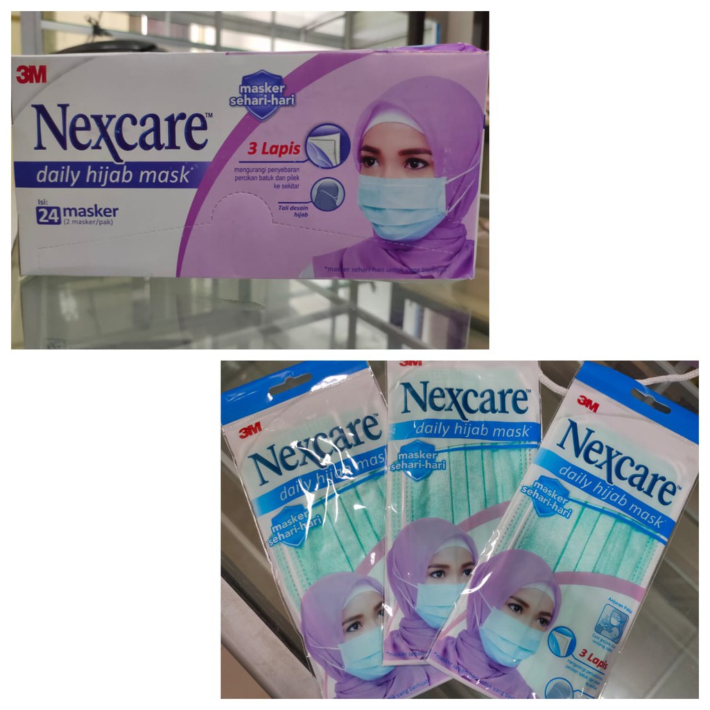 

masker 3 m hijab isi 24 per pak isi 2 bh