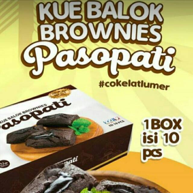 

Brownies Pasopati Cokelat Lumer (isi 10 pcs)