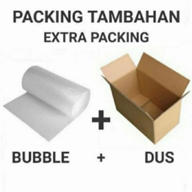 

Bubble Wrap + Kardus Packing