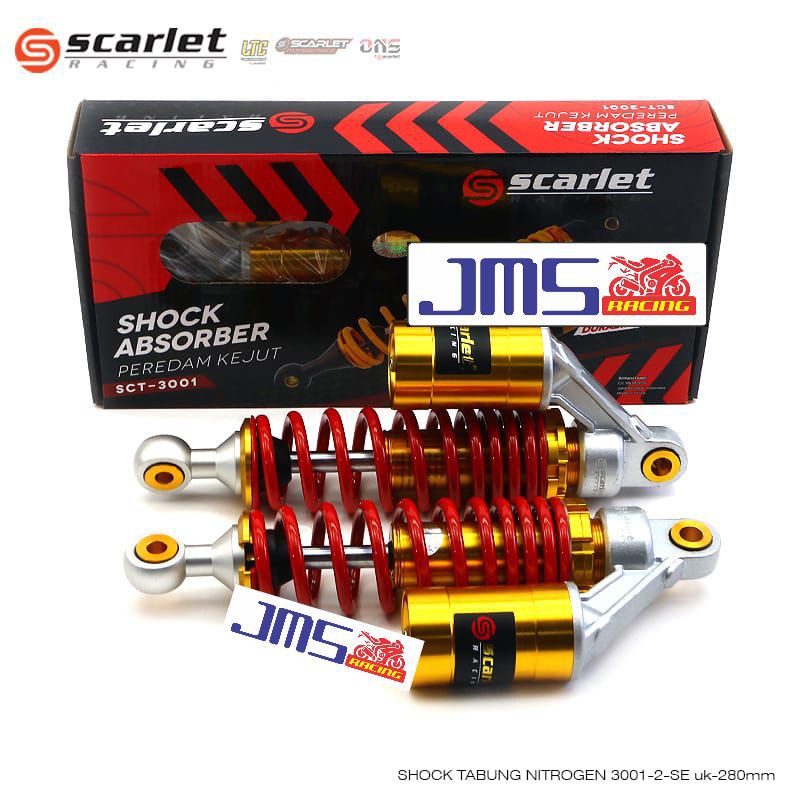 shock breaker scarlet tabung atas ukuran 320/340 rxk tiger blade supra revo mega pro smash shogun 125