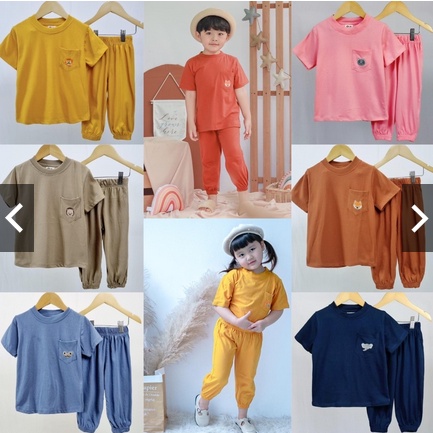 SET CANTIKA UNISEX ANAK / SETELAN JOGGER ANAK - SETELAN ANAK SMILEE  USIA 1-6 TAHUN