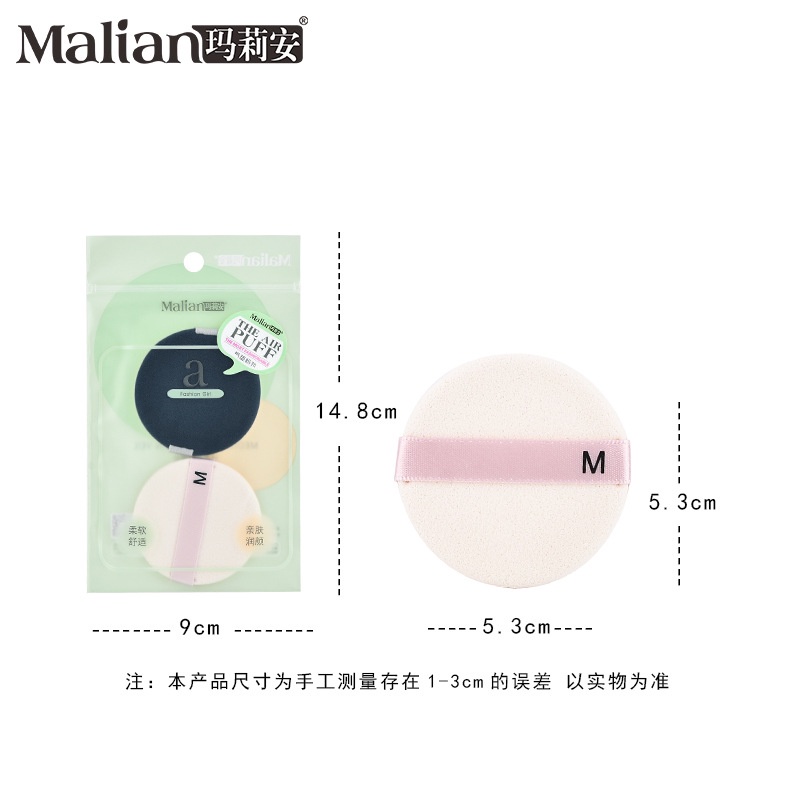 2pcs/set Sponge Wet Puff Air Cushion And Dry  Powder Foundation Liquid / Sponge Foundation Makeup Tool