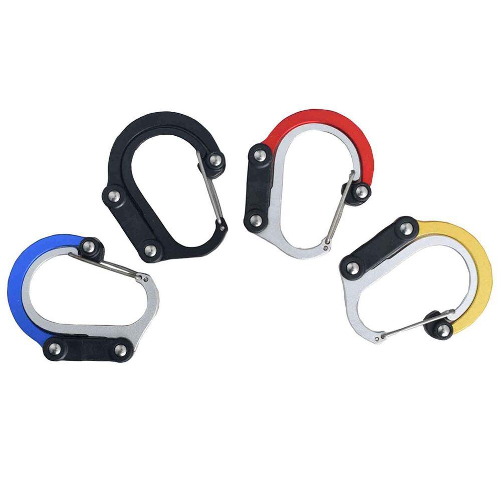 Nickolas1 Hybrid Gear Clip Gigi Panjat Outdoor Non-Locking360°Carabiner Aksesoris Panjat Multifungsi Rotating Hook Clip