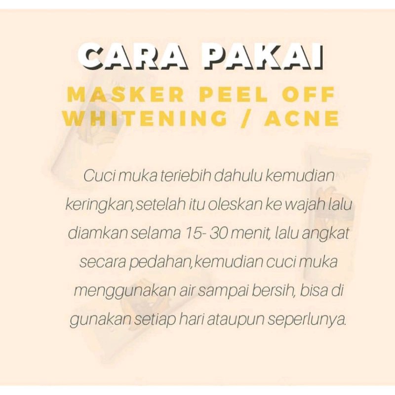 Bening's Peel Off Mask Whitening