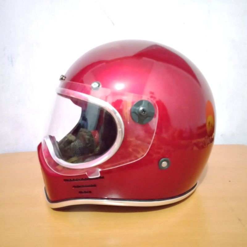 HELM CAKIL JAPSTYLE CLASSIC RETRO FULL FACE SIMPSON - KatteLaurents