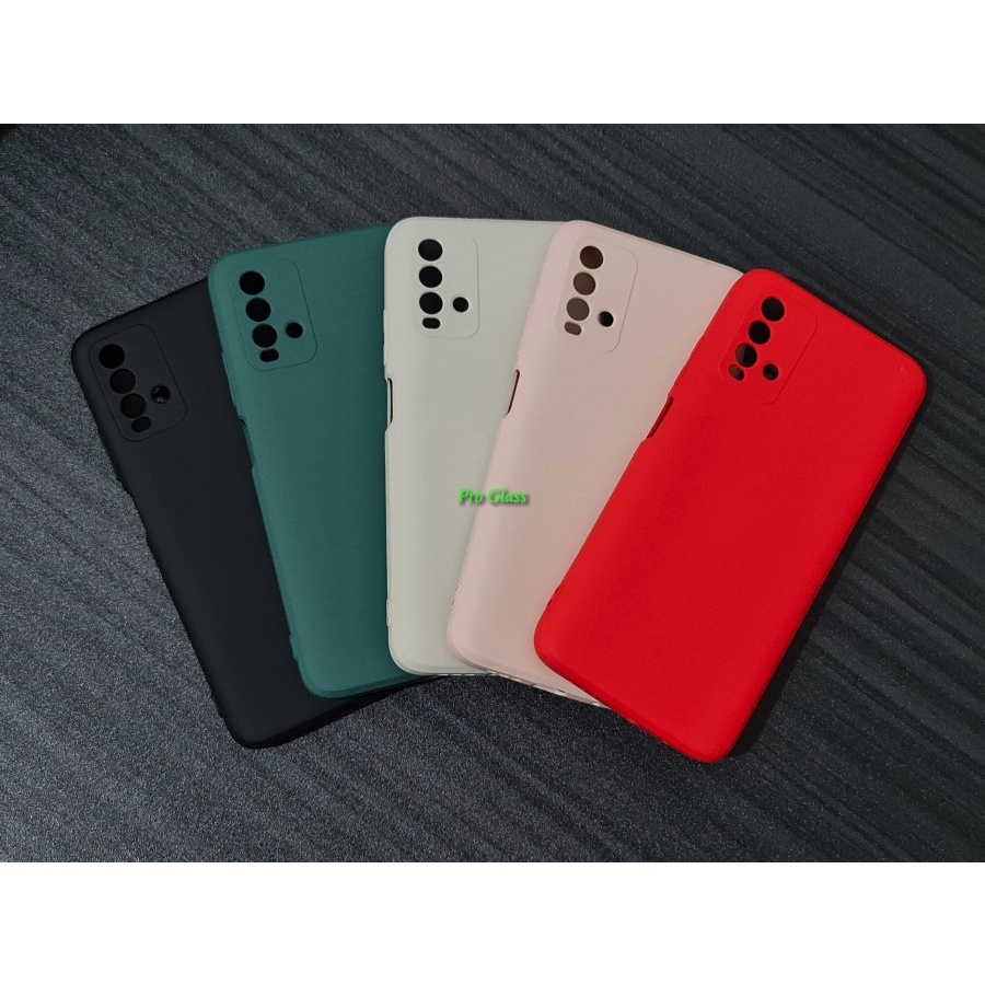 C119 Xiaomi Redmi 9A / 9T Matte Silicone Case + Lens Protection