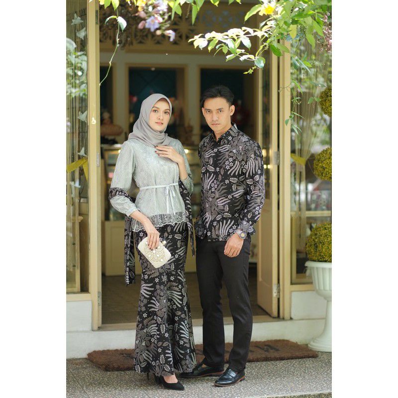 set couple mini blouse silver