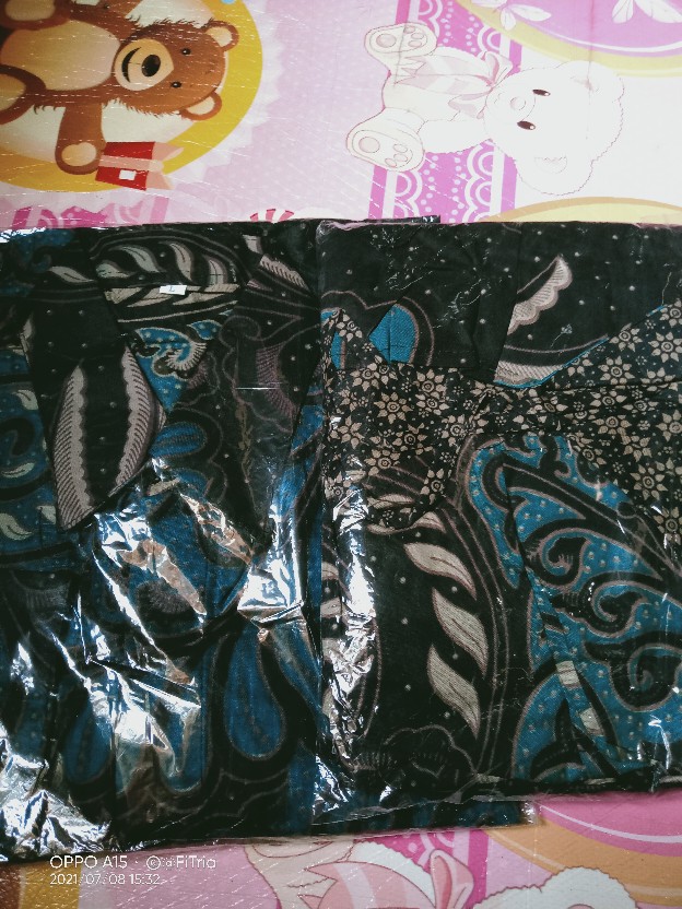 Batik Couple Gamis Keluarga Premium Kekinian / Baju Kondangan Ayah Ibu Anak Modern Elegan Terbaru