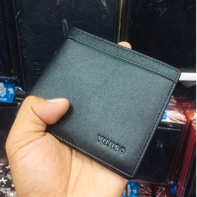 dompet pria bahan kulit asli campuran produk lokal berkualitas #dompet #dompetcowok #dompetlipat