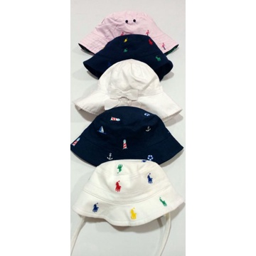 Size 0, 3 bulan. Topi Hat, Kupluk Beanie Anak Bayi - Carter's, Janie & J*ck, Polo Ralph Laure*-4